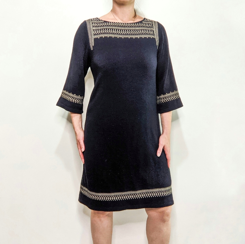 Anthro Edme & Esyllte Embroidered Shift Dress SM